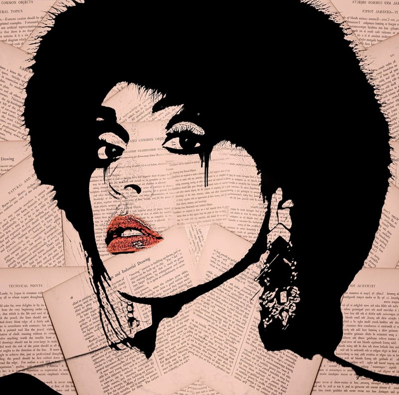 Newspaper Collage Art